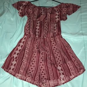 maroon romper